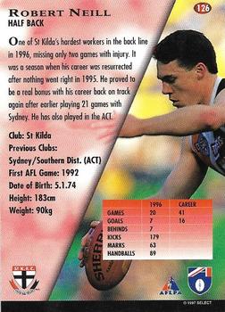 1997 Select AFL Ultimate Series #126 Robert Neill Back